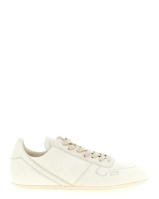 Rick Owens White 'Minimal Sneak' Sneakers for men
