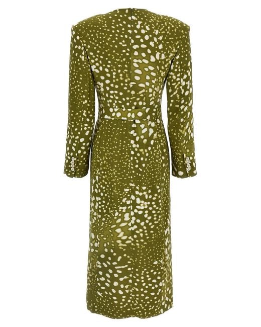 Dries Van Noten Green 'Dohana' Dress