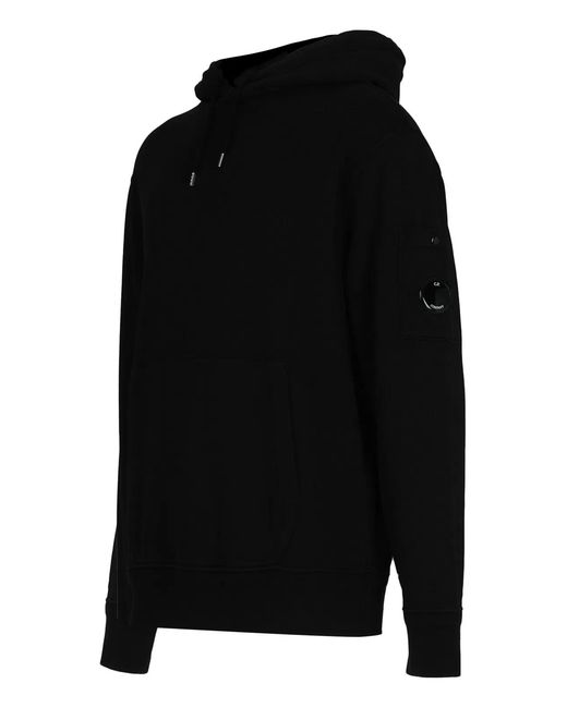 C P Company Black C.P.Company Cotton Hoodie for men