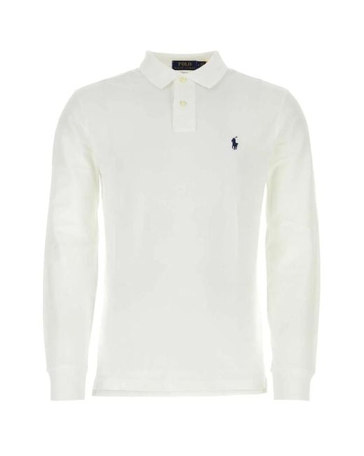 Polo Ralph Lauren White Cotton Sweater for men