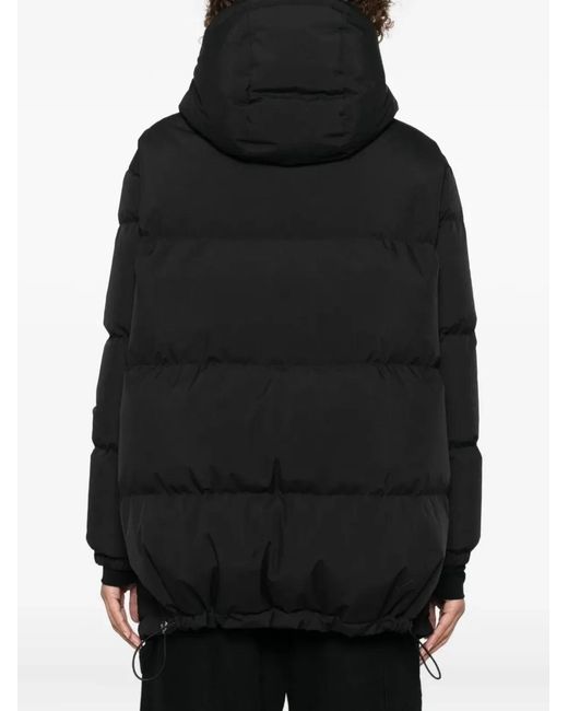 Herno Black Medium 2-Layer Hooded Down Jacket
