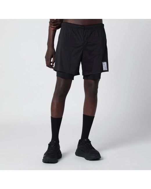 Satisfy Black Techsilk 8" Shorts for men
