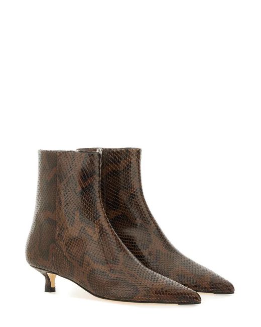 Aeyde Brown Nappa Leather Boot