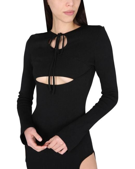 ANDREADAMO Black Andreadamo Dress With Cut-Out Details