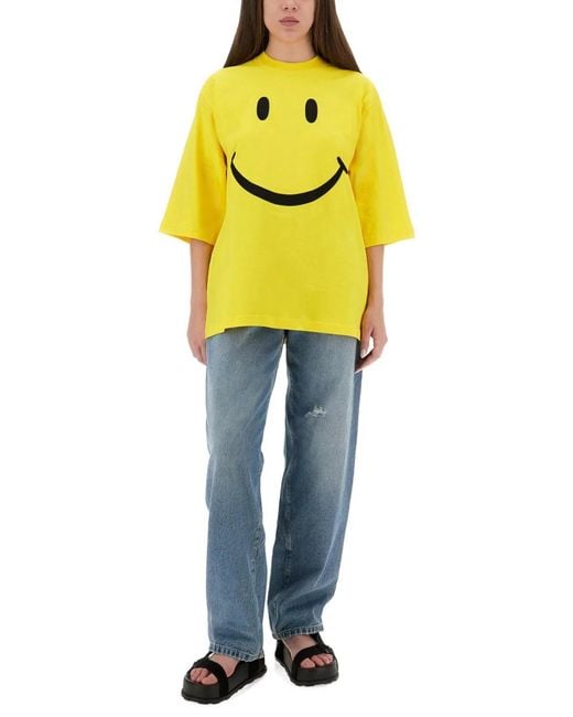 Moschino Yellow "Smile" T-Shirt