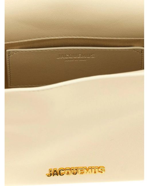 Jacquemus Natural 'Le Sac Rond Carré' Clutch