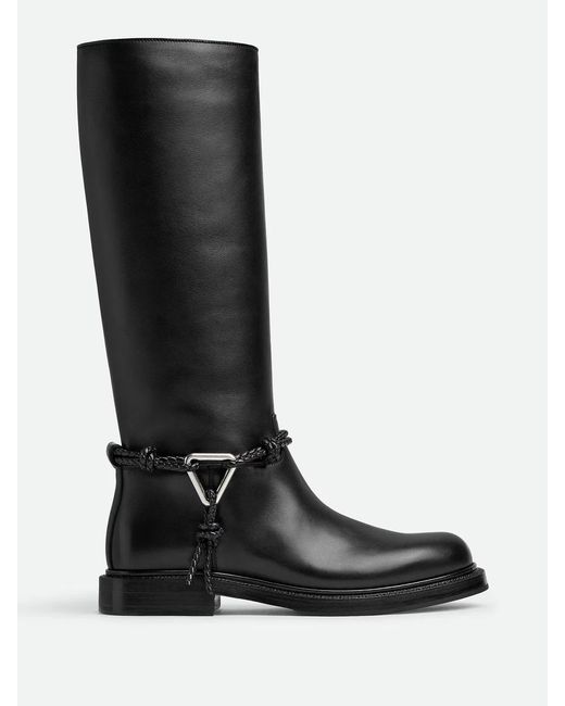Bottega Veneta Black James Knee High Boot