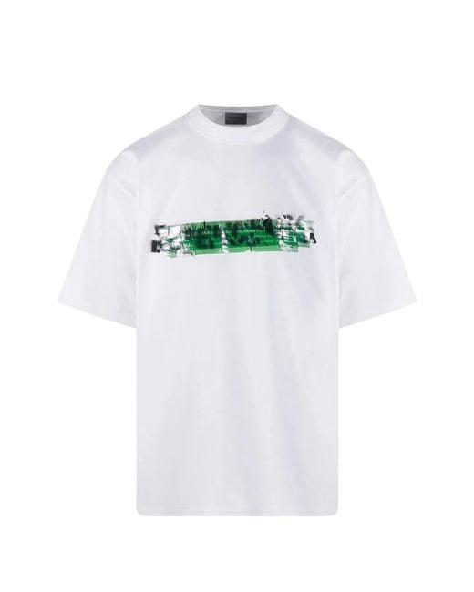 Balenciaga White Medium Fit T-Shirt for men