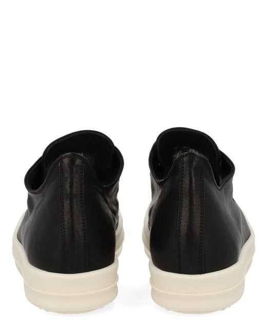 Rick Owens Black Low Sneaks Sneaker