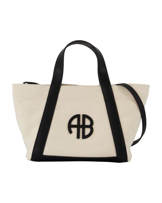 Anine Bing Natural Small Cara Shopper Bag