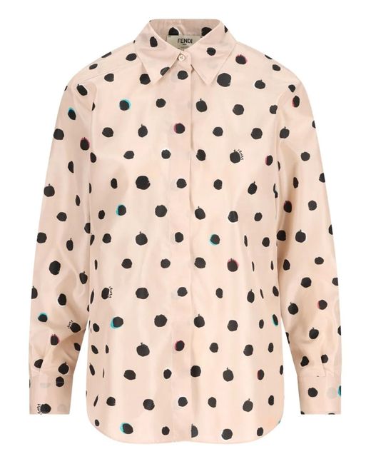 Fendi Natural Silk Shirt