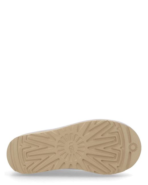 Ugg White Leather Flats