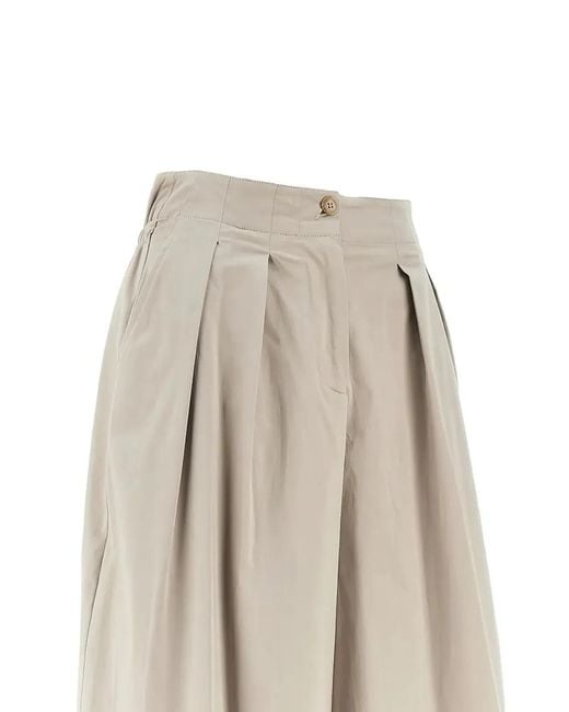 Emporio Armani Natural Pleated Trousers