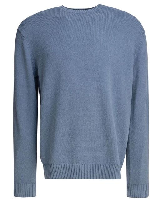 Beams Plus Blue "Lily Yarn" Sweater for men