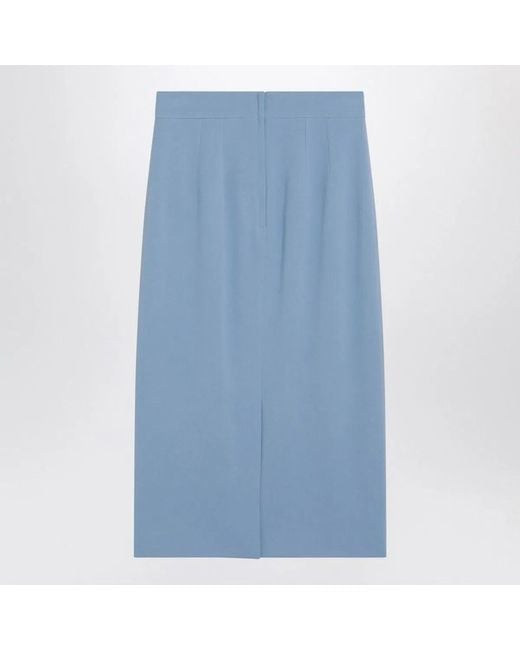 Dolce & Gabbana Blue Dolce & Gabbana Stretch Cady Skirt