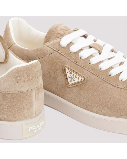 Prada Natural Suede Sneakers for men