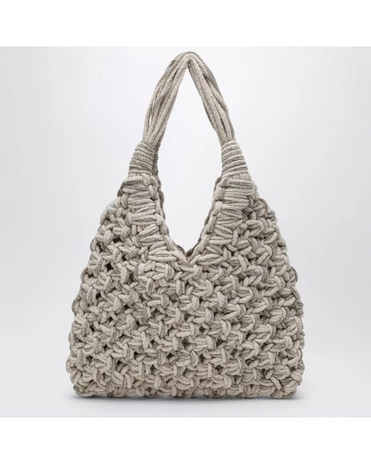HIBOURAMA Gray Vannifique Crystal Bag