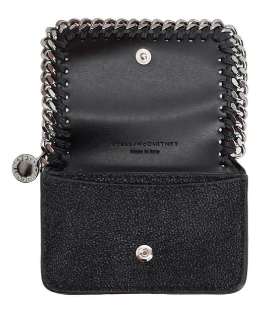 Stella McCartney Black Wallet With Small Flap Falabella