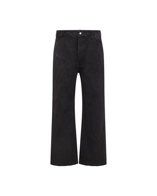 Fear Of God Black Washed Cotton 9Th Utility Pants for men
