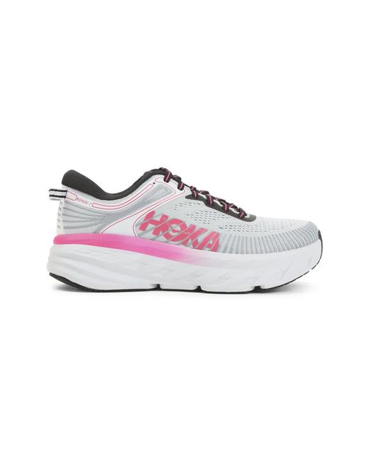 Hoka One One Pink Light Textile Synthetic Sneakers