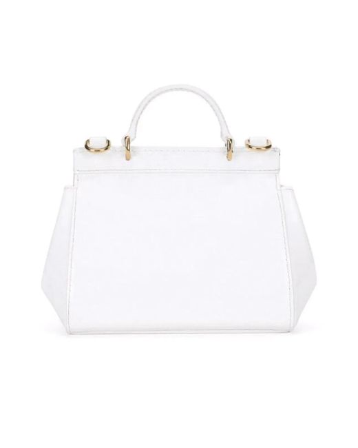 Dolce & Gabbana White Dolce & Gabbana Shoulder Bag "Patent Leather"