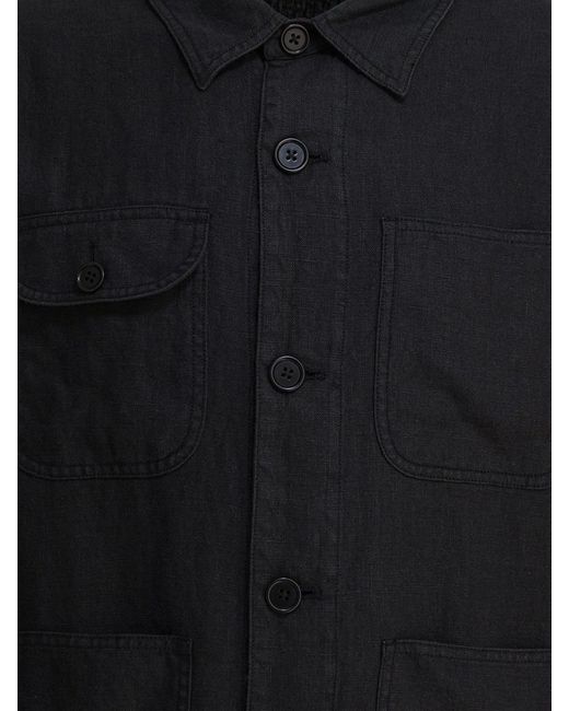 Alex Mill Black Garment Dyed Work Jacket for men
