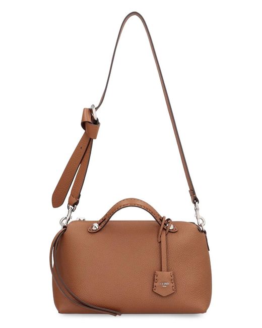 Fendi Brown Borsa By The Way Selleria Medium