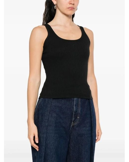 Amiri Black "Ma Embroidery" Tank Top