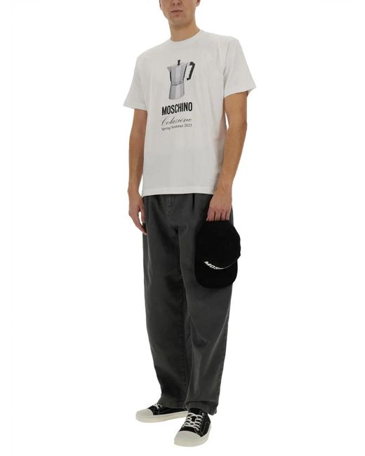 Moschino Couture White Breakfast T-Shirt for men