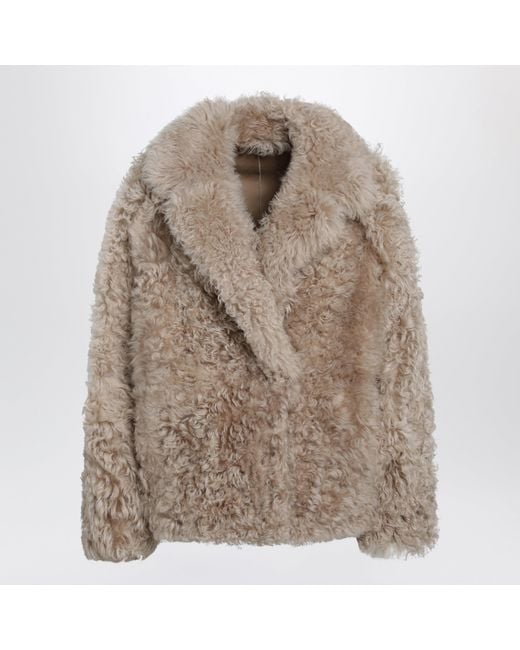 Blancha Brown Short Hazelnut Fur Jacket