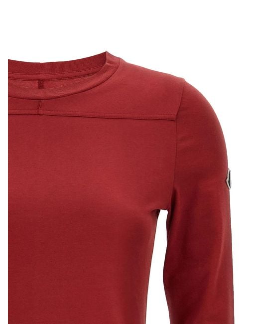Rick Owens Red Moncler + 'Girder' T-Shirt