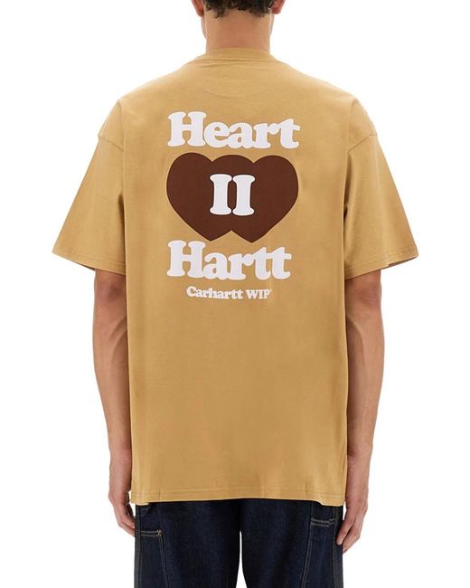 Carhartt Natural "Heart Ii Hartt" T-Shirt for men
