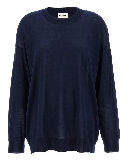 P.A.R.O.S.H. Blue P.A.R.O.S.H. Crew-Neck Sweater