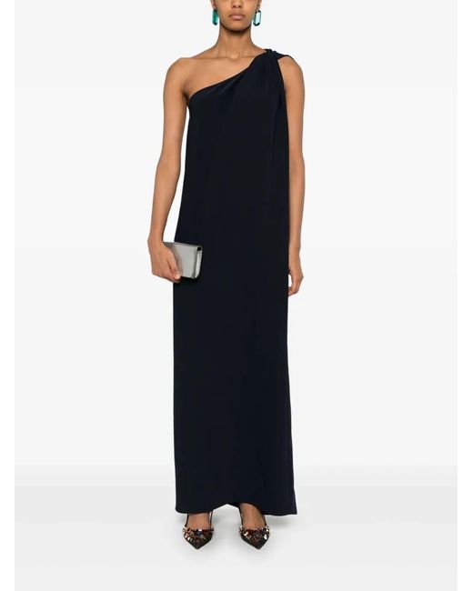 P.A.R.O.S.H. Blue Cady Midi Dress