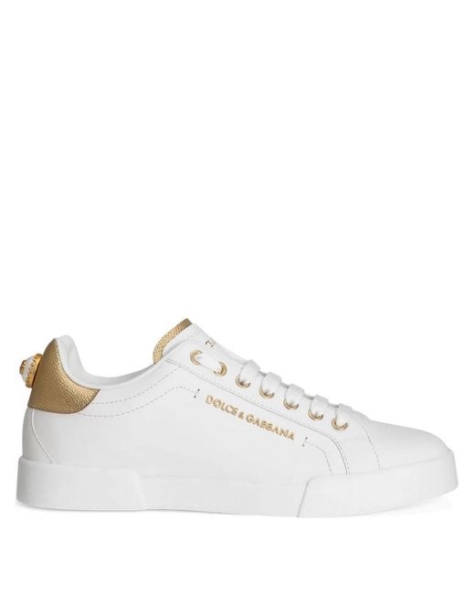 Dolce & Gabbana White Dolce & Gabbana Bassa Sneakers