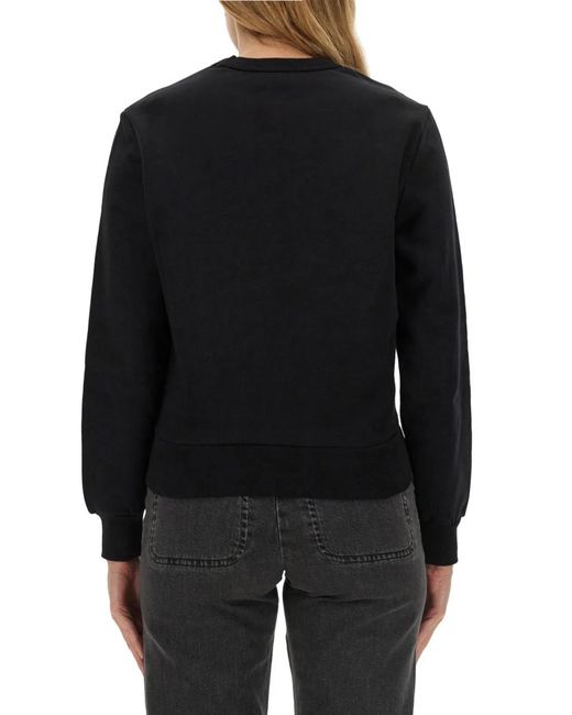 A.P.C. Black Sweatshirt With Logo