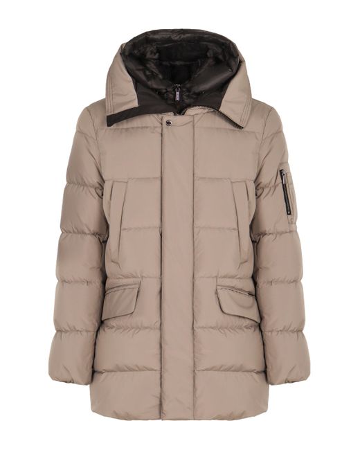 Moorer Brown Davide Technical Fabric Parka for men