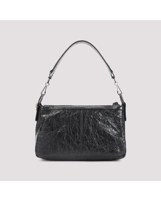 Balenciaga Black Mini Le City Moto Shoulder Bag
