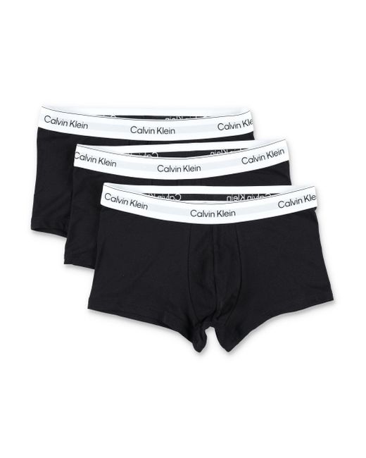 Calvin Klein Men's Black Pack Low Rise Trunks