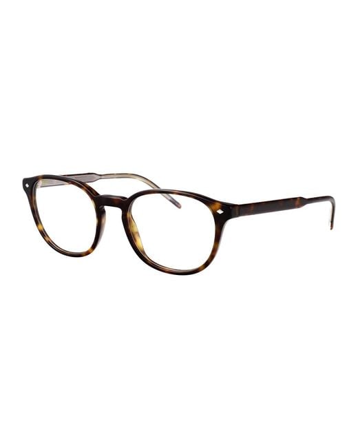 Giorgio Armani Brown Acetate Optical Glasses