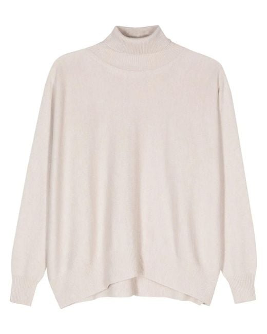 D.exterior White Cashmere Over Turtleneck