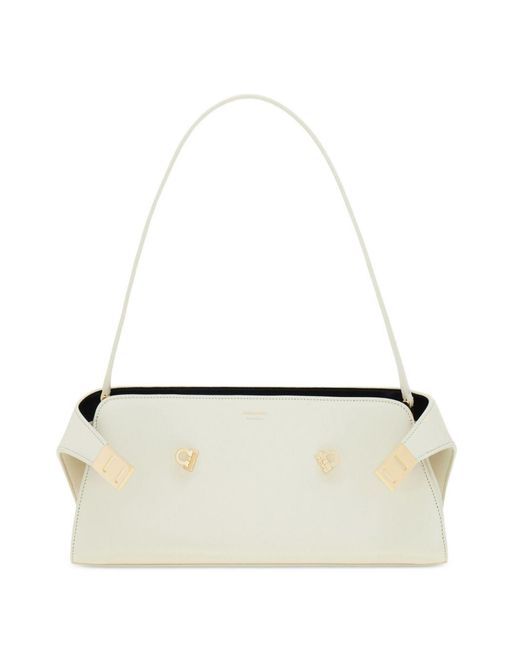 Ferragamo Natural Cognac Leather Handbag