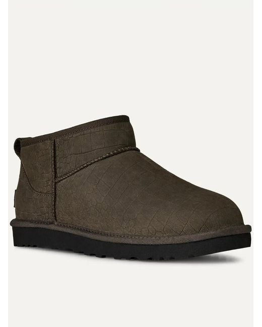 Ugg Brown Classic Ultra Mini Embossed for men