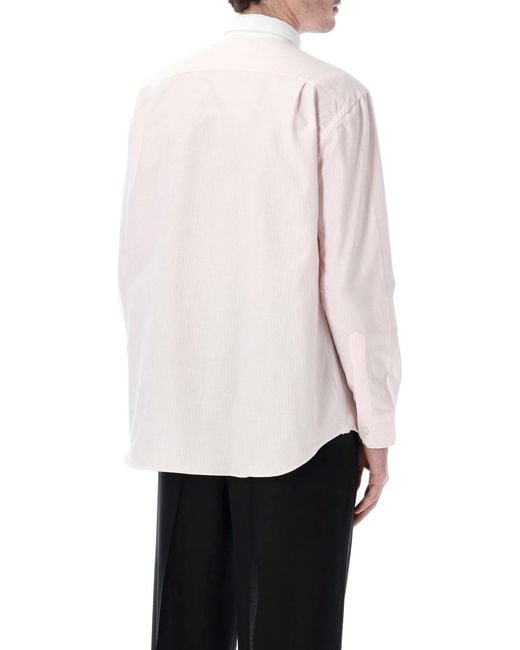 Salvatore Piccolo White Alberto Striped Shirt for men