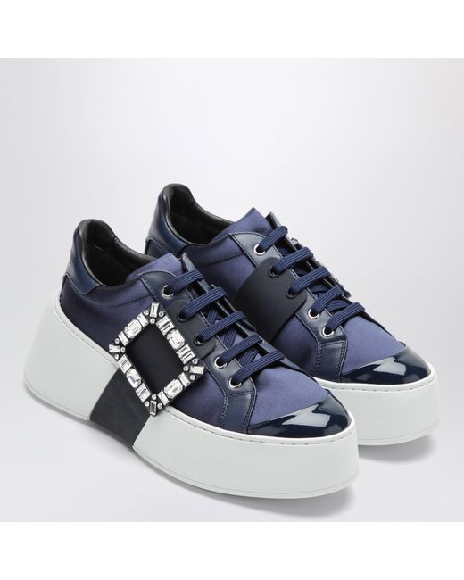 Roger Vivier Blue Vivier Viv' Skate Sneakers Light
