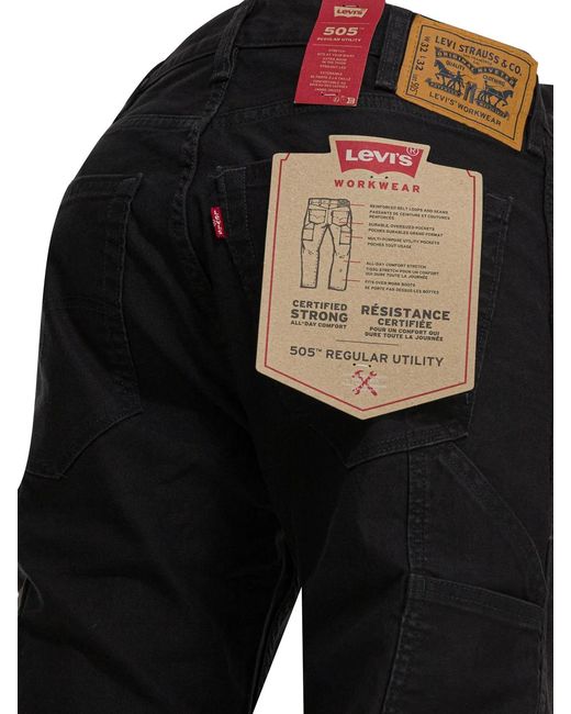 Levi's Black Cotton Jeans for men