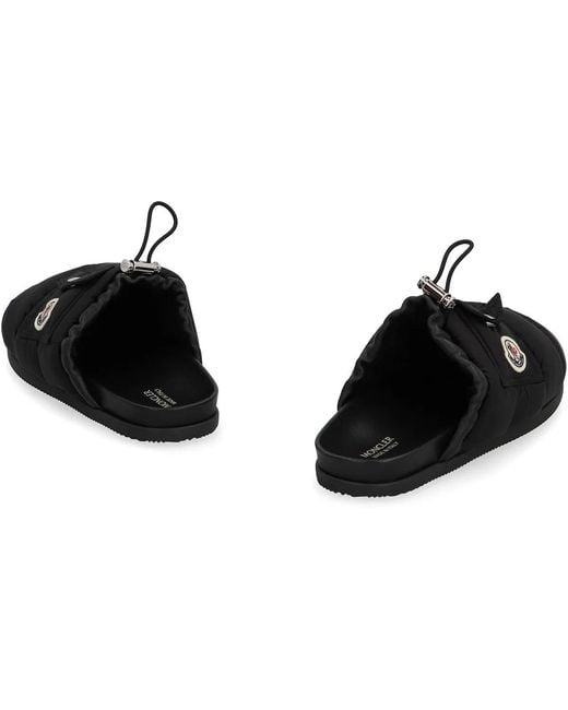 Moncler Black Mon Pocket Mules