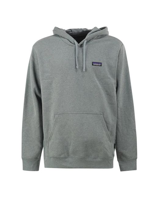 Patagonia Gray Recycled Materials Hooded Sweatshirt for men