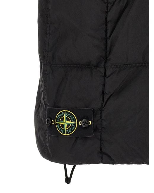 Stone Island Black Quilted Padded Vest for men