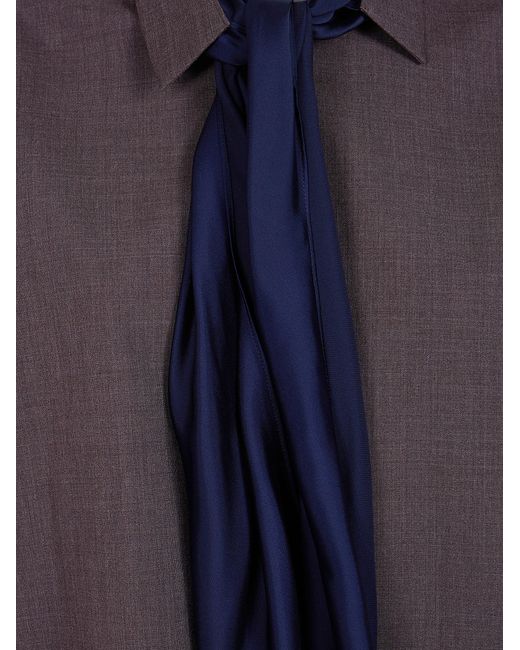 Sacai Blue Suiting Shirt